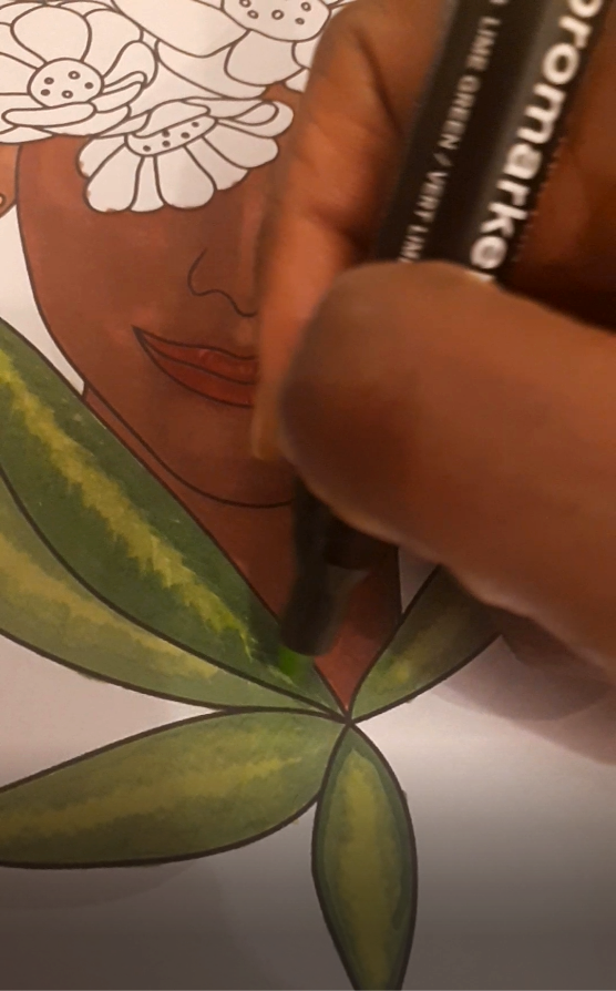 Painting with Promarker Pens
