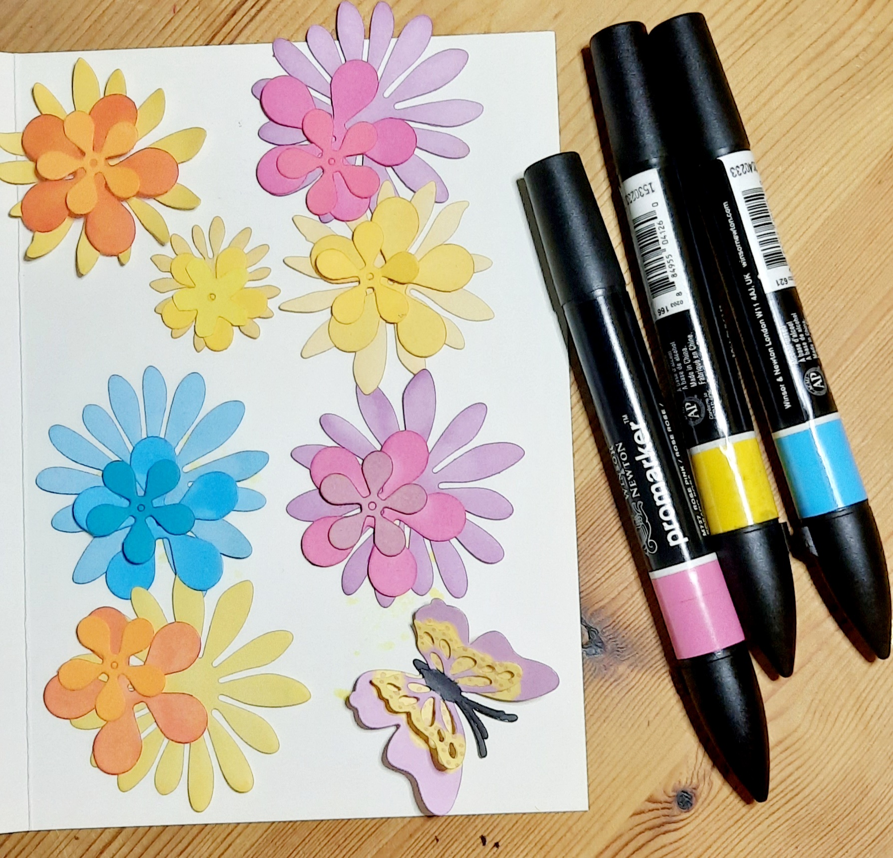 Painting with Promarker Pens