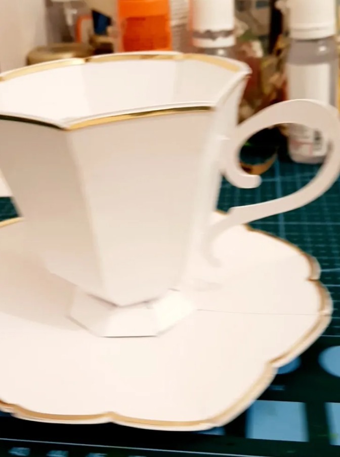 Floral Fountain in a Floating Cup