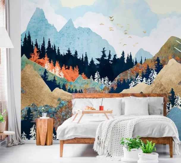 12 Dazzling Interior Wall Paper Trends