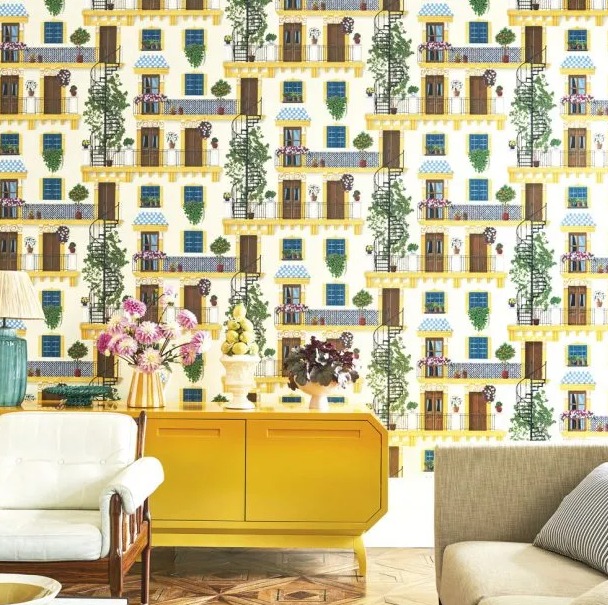 12 Dazzling Interior Wall Paper Trends