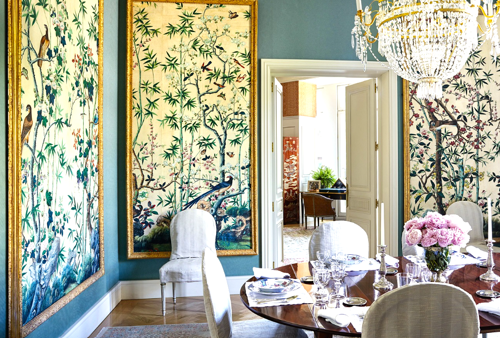 La Bougle Antique Chinoiserie wallpaper Panels